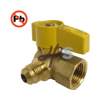 Lead free material brass gas ball valve for USA market